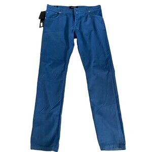 Kiton Men's 5 Pocket Jean Cut Pants Size 36 Blue Cotton Blend Made in Italy NWT
